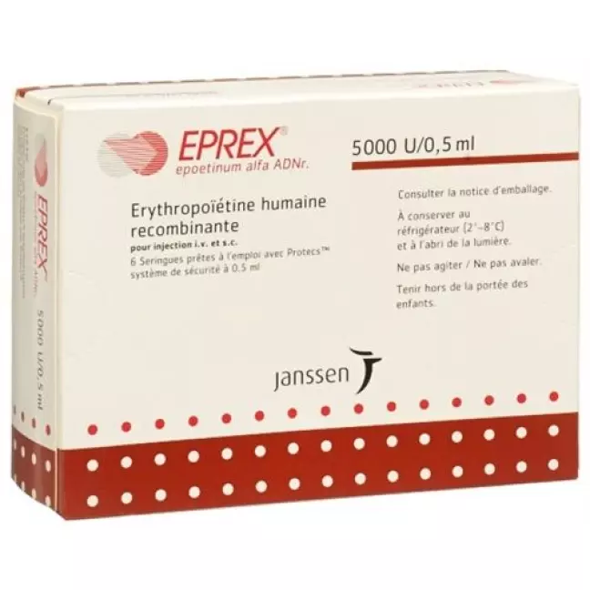 Eprex Inj Lös 5000 МО/0,5 мл із системою безпеки (Protecs) 6 Fe Eprex Inj Lös 5000 МО/0,5 мл із системою безпеки (Protecs) 6 Fe
