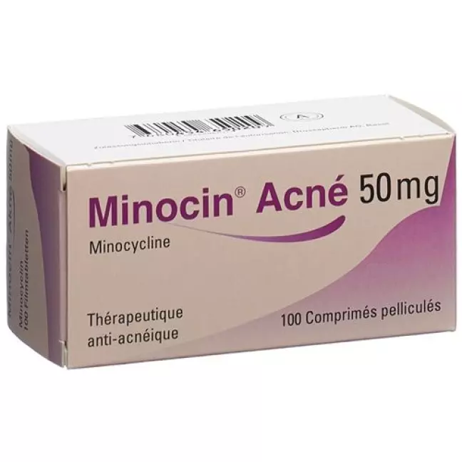 Minocin Acne Filmtablet 50 мг 100 шт Minocin Acne Filmtablet 50 мг 100 шт