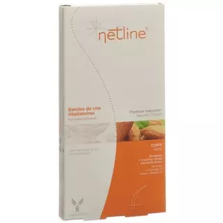 Гіпоалергенні холодні воскові смужки NETLINE для тіла 18 шт