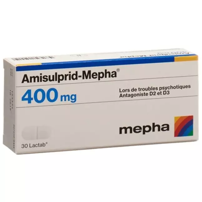 Амісульприд-Мефа Лактаб 400 мг 30 шт Амісульприд-Мефа Лактаб 400 мг 30 шт