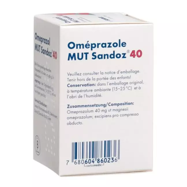 Омепразол MUT Sandoz Filmtabl 40 мг Ds 28 шт Омепразол MUT Sandoz Filmtabl 40 мг Ds 28 шт