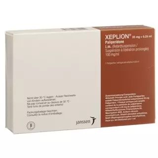 Xeplion Inj Susp 25 мг/0,25 мл Ферцпр 0,25 мл
