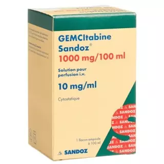 Gemcitabine Sandoz Inf Lös 1000 mg/100ml Avg