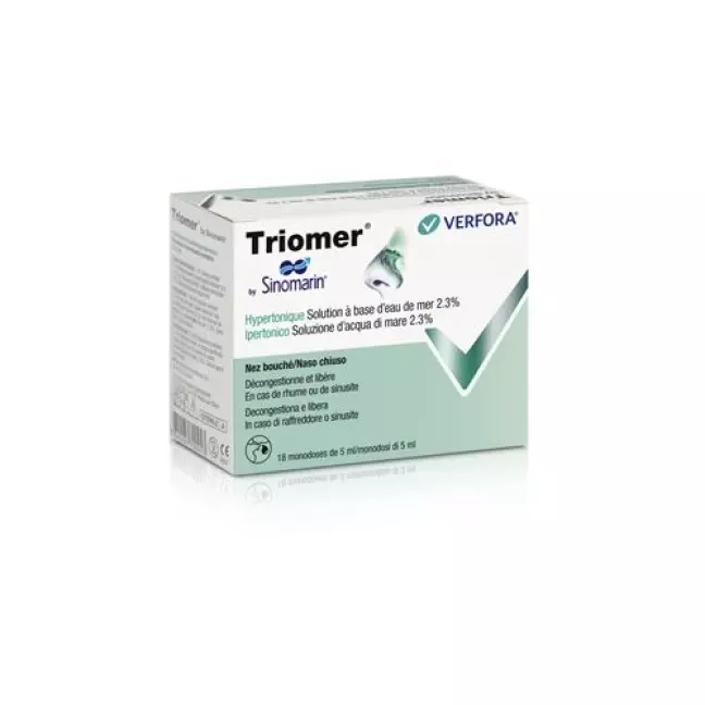 Triomer Lös Sinomarin hypertonic 18 Monodos 5 мл Triomer Lös Sinomarin hypertonic 18 Monodos 5 мл