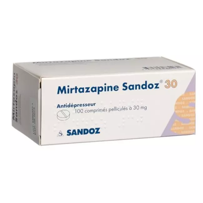 Mirtazapine Sandoz Filmtable 30 мг 100 шт Mirtazapine Sandoz Filmtable 30 мг 100 шт
