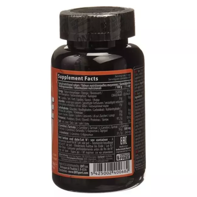 QNT L-Carnitine капсули 500 мг 60 шт