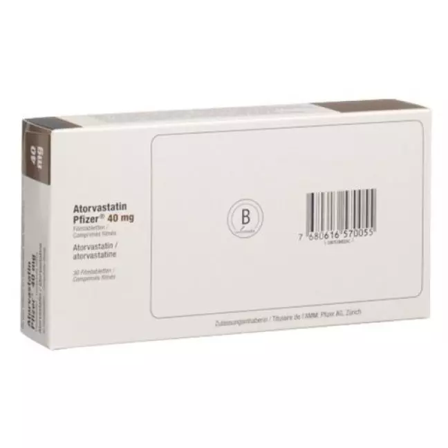 Atorvastatin Pfizer 40 mg 30 filmtablets Atorvastatin Pfizer 40 mg 30 filmtablets