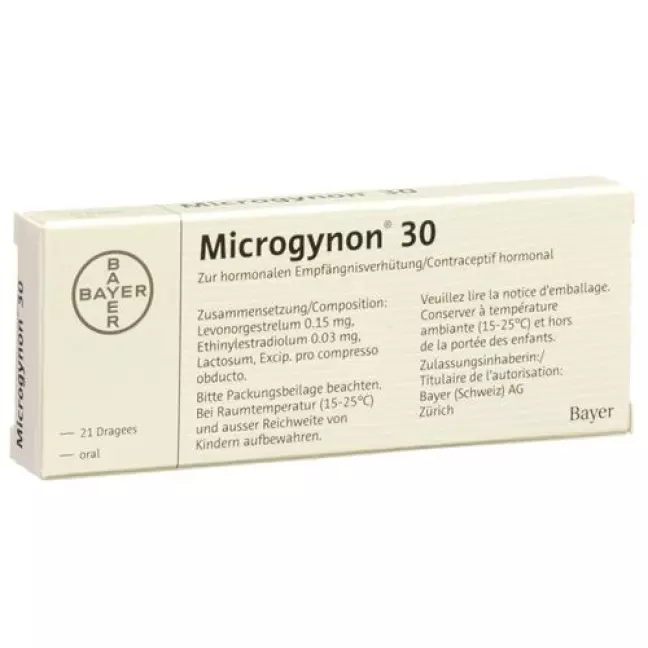 Microgynon 30 Drag 21 шт