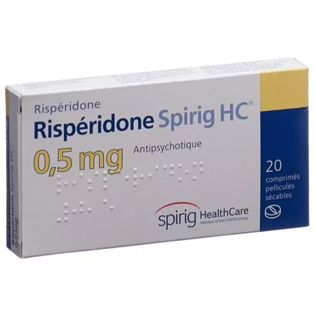 Risperidone Spirig HC Filmtable 0,5 мг 20 шт Risperidone Spirig HC Filmtable 0,5 мг 20 шт