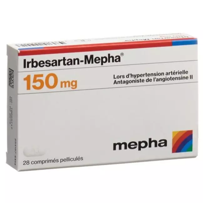 Irbesartan-Mepha Filmtabl 150 мг 98 шт Irbesartan-Mepha Filmtabl 150 мг 98 шт