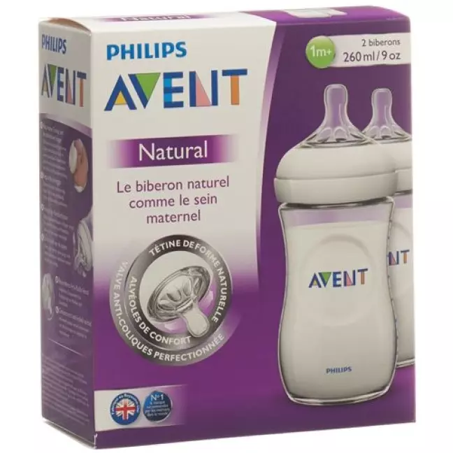 Натуральна пляшка Avent Philips 2х260 мл PP Duo