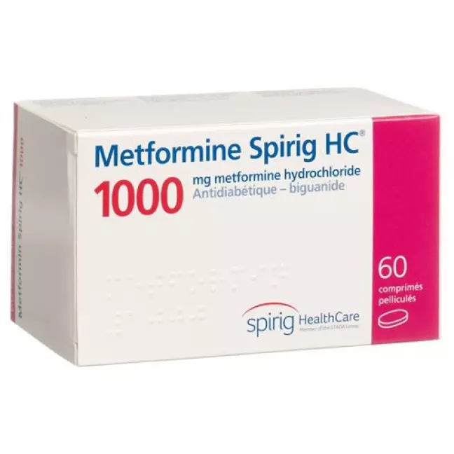 Metformin Spirig HC Filmtable 1000 мг 60 шт Metformin Spirig HC Filmtable 1000 мг 60 шт