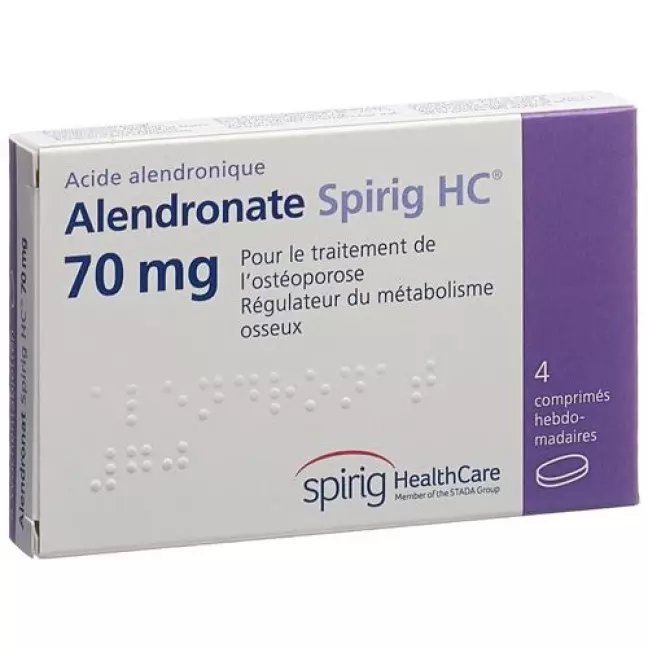 Alendronate Spirig HC тижневі таблетки 70 мг 4 шт Alendronate Spirig HC тижневі таблетки 70 мг 4 шт