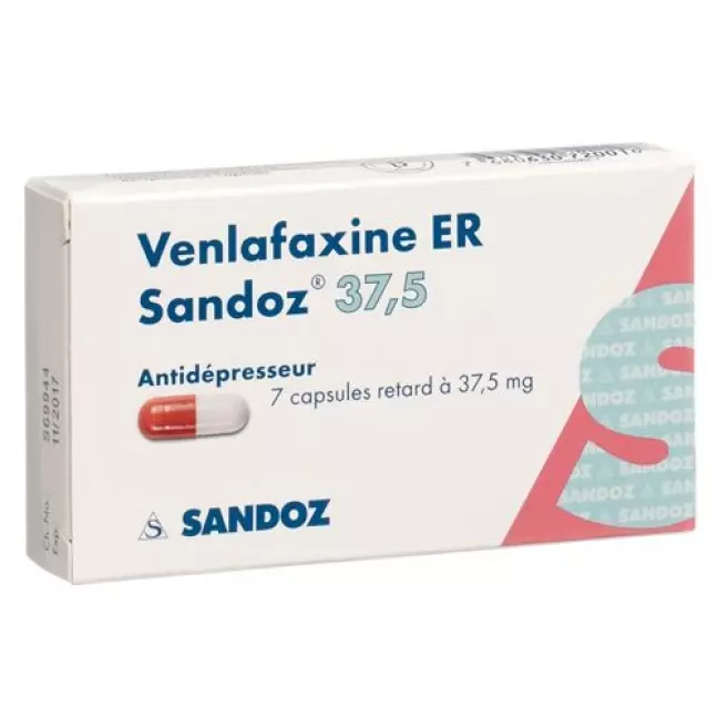 Венлафаксин ER Sandoz Ret капсули 37,5 мг 7 шт Венлафаксин ER Sandoz Ret капсули 37,5 мг 7 шт