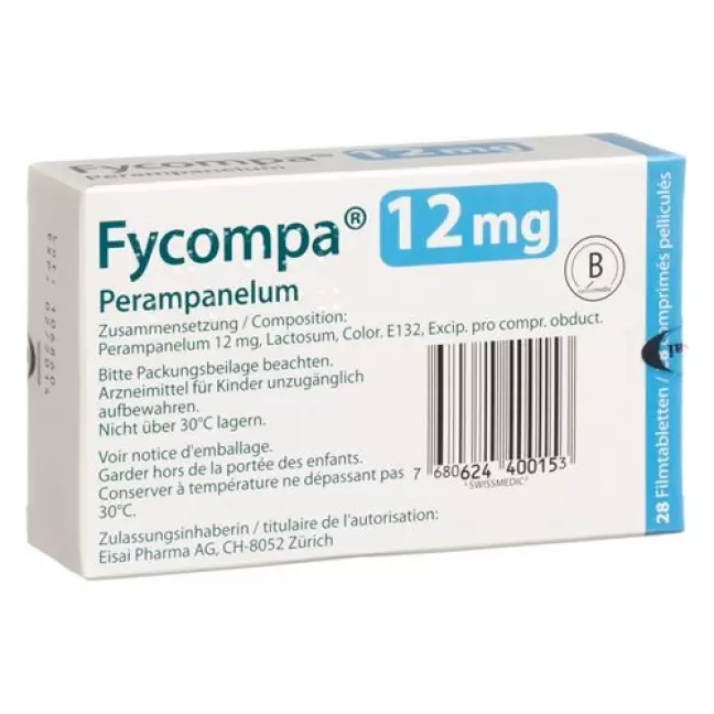 Fycompa плівка таблетки 12 мг 28 шт Fycompa плівка таблетки 12 мг 28 шт
