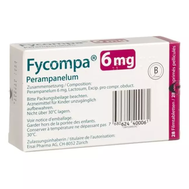 Fycompa плівка таблетки 6 мг 28 шт Fycompa плівка таблетки 6 мг 28 шт