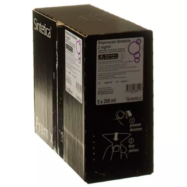 Ropivacaine Sintetica Inj Inf Prep 2 мг/мл 200 мл пакет 5 шт. Ropivacaine Sintetica Inj Inf Prep 2 мг/мл 200 мл пакет 5 шт.