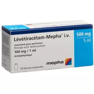 Levetiracetam-Mepha Inf Konz 500 мг/5 мл 10 доз по 5 мл