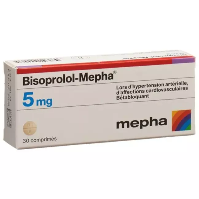 Bisoprolol Mepha 5 mg 30 tablets Bisoprolol Mepha 5 mg 30 tablets