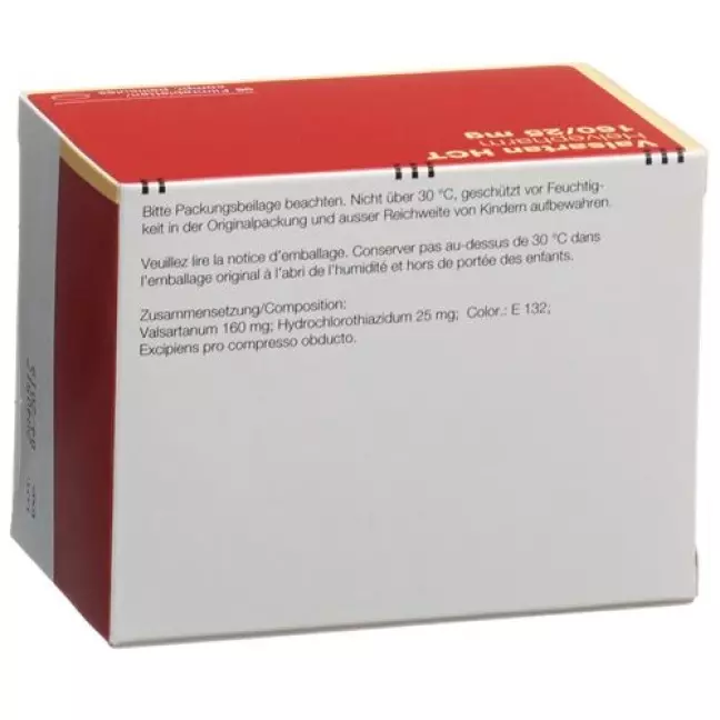 Valsartan HCT Helvepharm Filmtabl 160/25 мг 98 шт Valsartan HCT Helvepharm Filmtabl 160/25 мг 98 шт