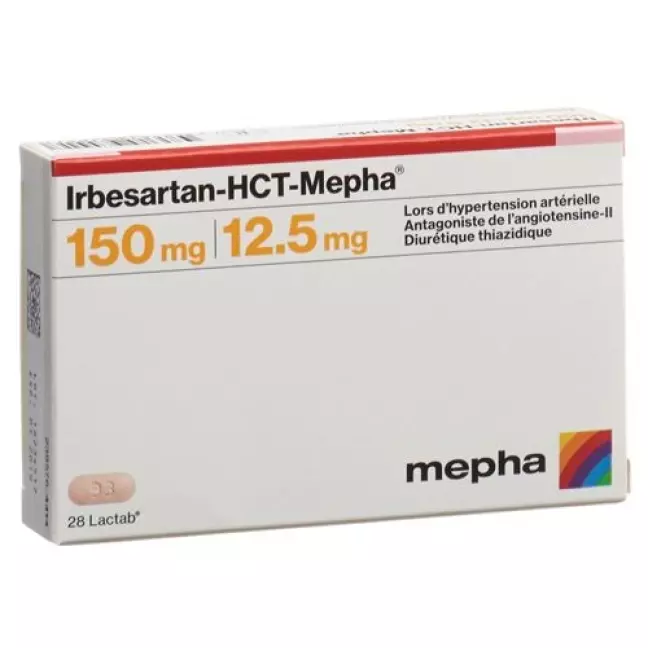 Ірбесартан-НСТ-Мефа Лактаб 150/12,5 98 шт. Ірбесартан-НСТ-Мефа Лактаб 150/12,5 98 шт.