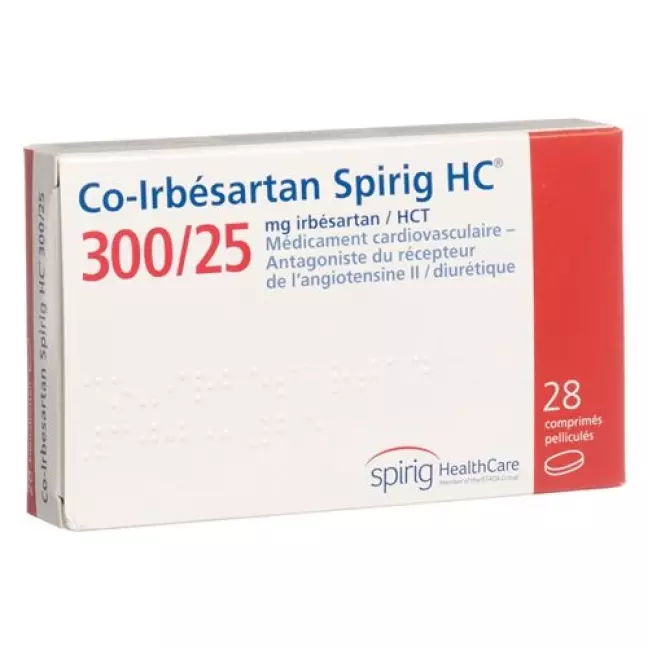 Co-Irbesartan Spirig HC Filmtable 300/25мг 28 шт Co-Irbesartan Spirig HC Filmtable 300/25мг 28 шт
