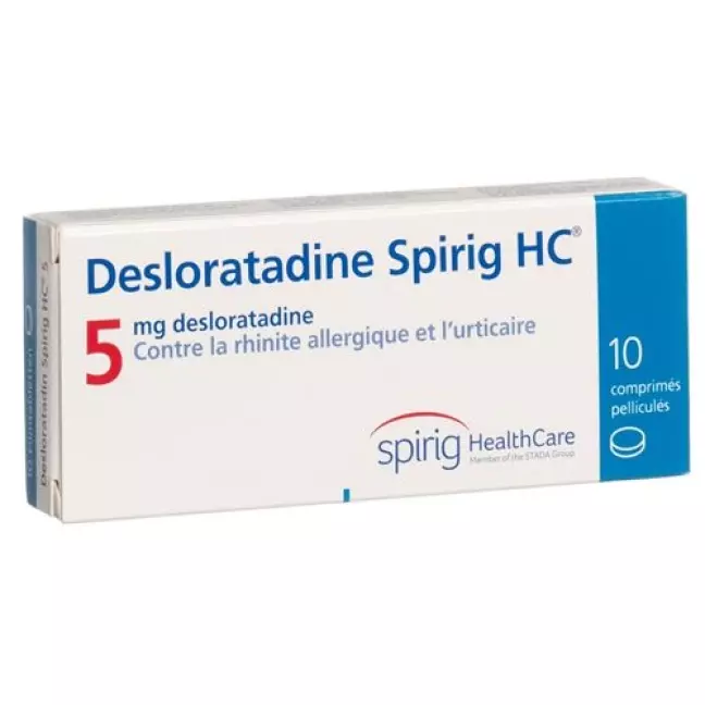 Desloratadine Spirig HC Filmtabl 5 мг 10 шт Desloratadine Spirig HC Filmtabl 5 мг 10 шт