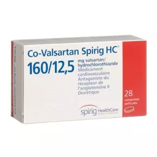 CO Валсартан Спіріг 160/12.5 28 таблеток покритих оболонкою 