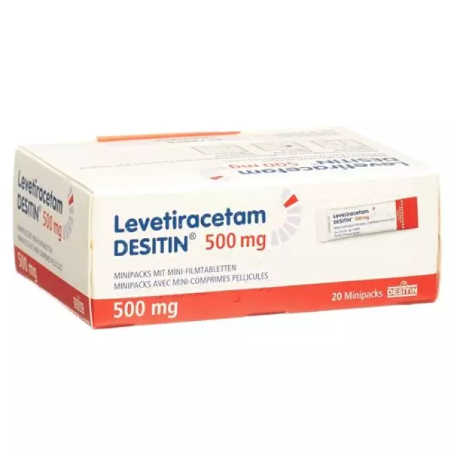 Levetiracetam DESITIN міні-упаковки з міні-таблетками, вкритими плівковою оболонкою, 500 мг Bt Levetiracetam DESITIN міні-упаковки з міні-таблетками, вкритими плівковою оболонкою, 500 мг Bt