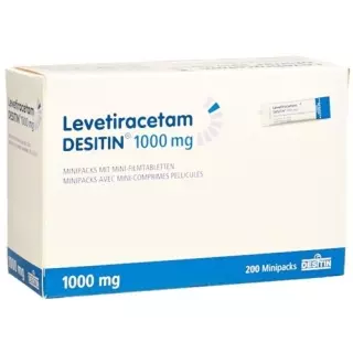 Levetiracetam DESITIN міні-упаковки з міні-таблетками, вкритими оболонкою, 1000 мг Б