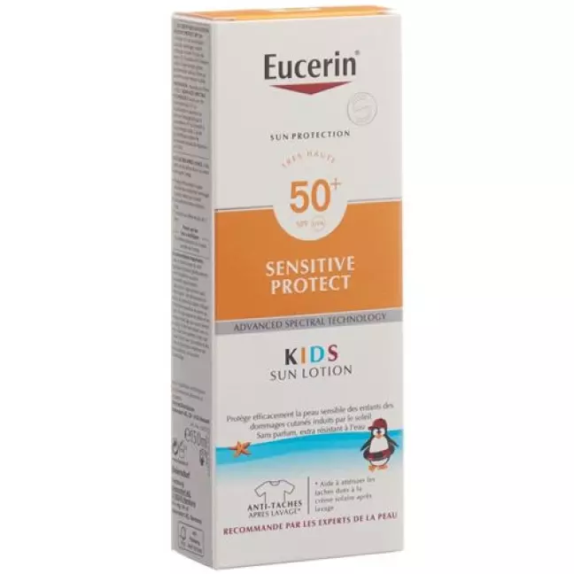 Eucerin SUN KIDS Sensitive Protect Sun Lotion SPF50+ Tb 400 мл Eucerin SUN KIDS Sensitive Protect Sun Lotion SPF50+ Tb 400 мл