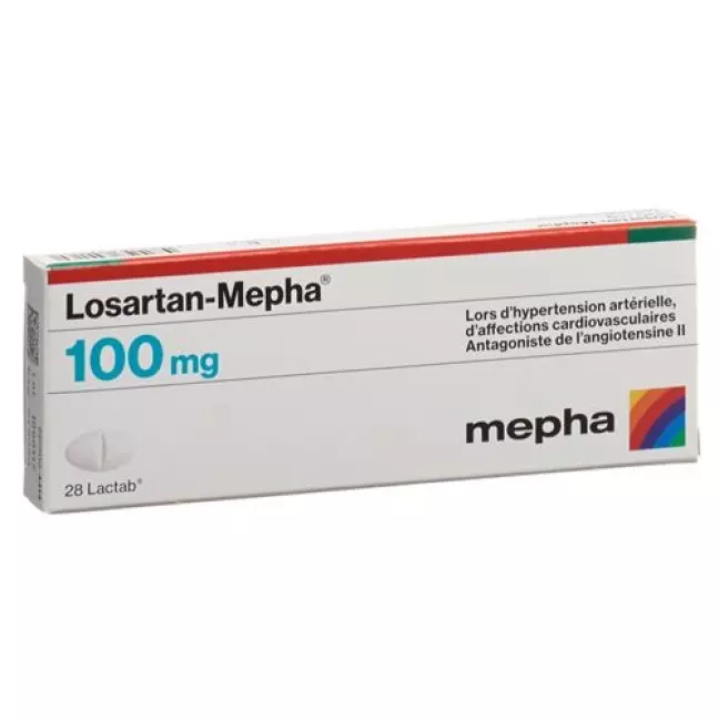 Losartan Mepha 100 mg 28 Lactabs Losartan Mepha 100 mg 28 Lactabs