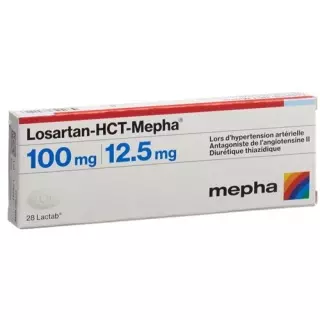 Losartan HCT Mepha 100/12.5 mg 28 Lactabs