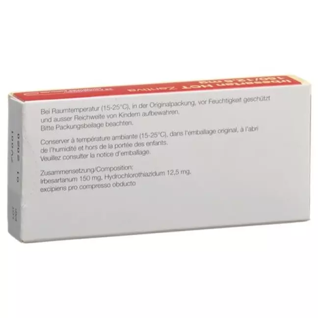 Irbesartan HCT Zentiva Filmtable 150/12,5 мг 28 шт Irbesartan HCT Zentiva Filmtable 150/12,5 мг 28 шт