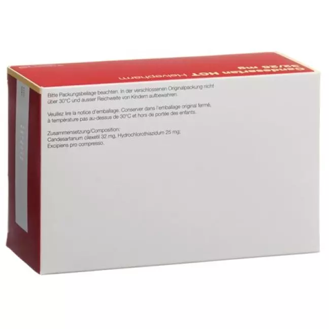 Candesartan HCT Helvepharm таблетки 32/25 мг 98 шт Candesartan HCT Helvepharm таблетки 32/25 мг 98 шт