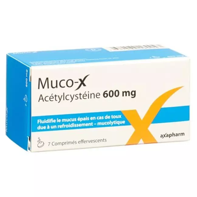 Muco-X таблетки шипучі 600 мг 7 шт Muco-X таблетки шипучі 600 мг 7 шт