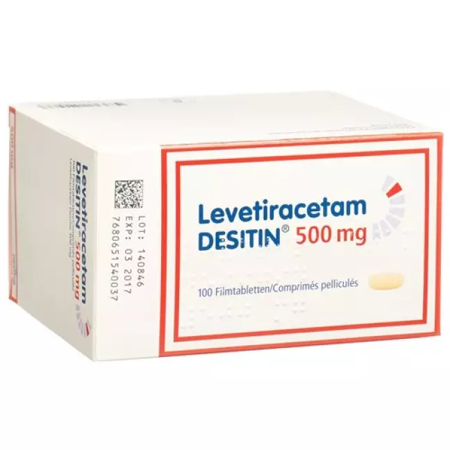 Levetiracetam DESITIN Filmtabl 500 мг 100 шт Levetiracetam DESITIN Filmtabl 500 мг 100 шт