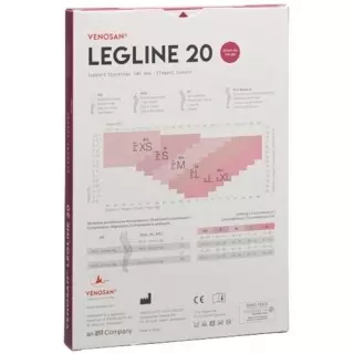 VENOSAN LEGLINE 20 A-T XS чорний 1 пара