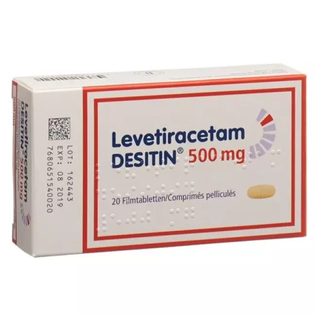 Levetiracetam DESITIN Filmtabl 500 мг 20 шт Levetiracetam DESITIN Filmtabl 500 мг 20 шт