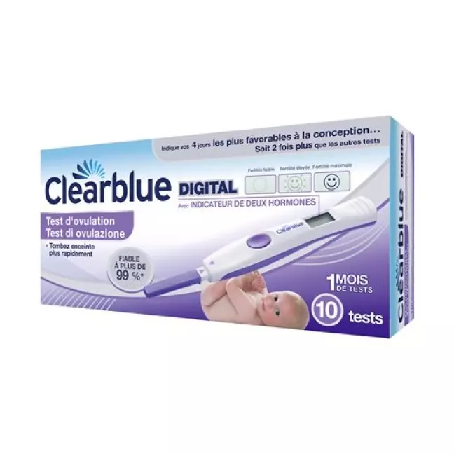 Тест на овуляцію Clearblue Digital 10 шт Тест на овуляцію Clearblue Digital 10 шт