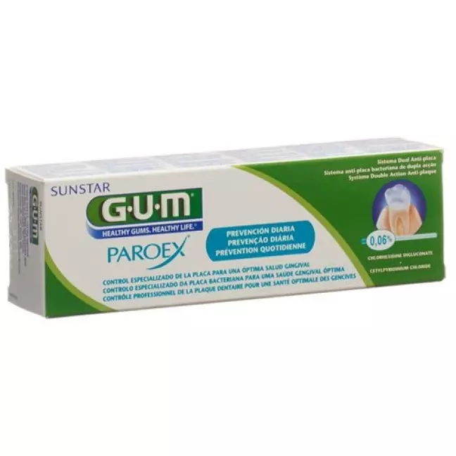 Зубна паста GUM SUNSTAR PAROEX 0,06% хлоргексидину 75 мл