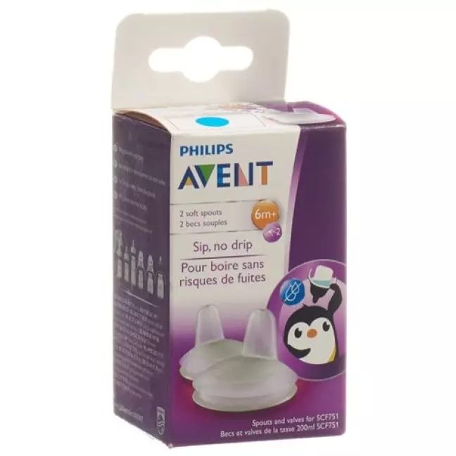 Змінний носик Avent Philips для чашки Sip No Drip синій/рожевий Змінний носик Avent Philips для чашки Sip No Drip синій/рожевий