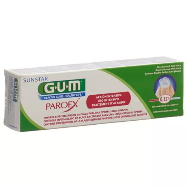 Зубна паста GUM SUNSTAR PAROEX 0,12% хлоргексидину 75 мл