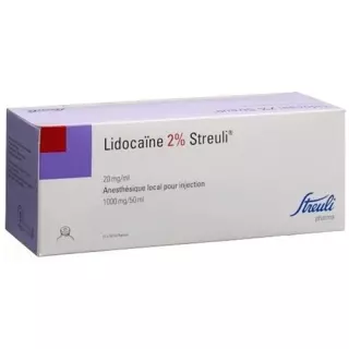 Lidocaine Streuli 2% Inj Lös 1 г/50 мл (флакони) Сер.