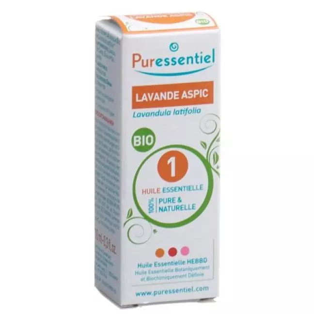 Puressentiel Speiklavender ефірна олія/олія органічна 10 мл Puressentiel Speiklavender ефірна олія/олія органічна 10 мл