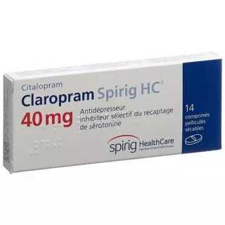 Claropram Spirig HC Filmtable 40 мг 14 шт