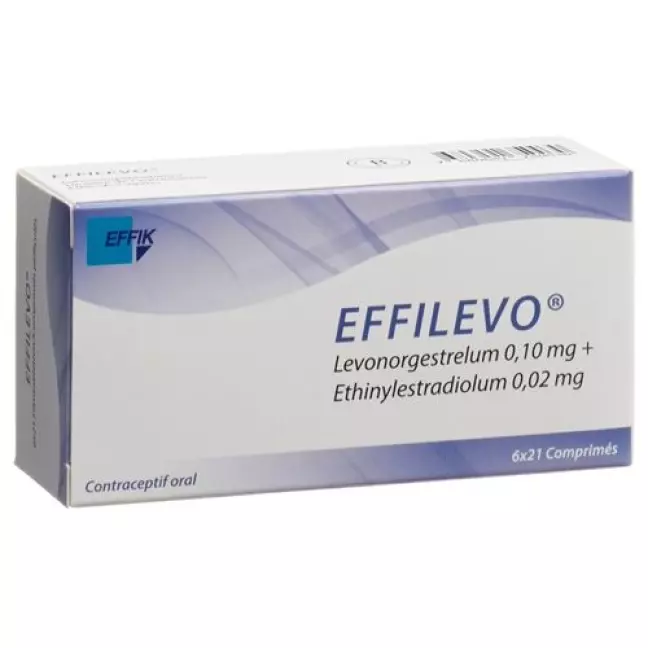 Effilevo плівкова таблетка 0,10 мг/0,02 мг 6 х 21 шт Effilevo плівкова таблетка 0,10 мг/0,02 мг 6 х 21 шт