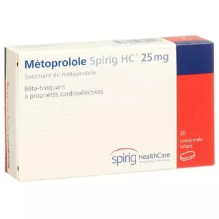 Metoprolol Spirig HC Ret Filmtabl 25 мг 30 шт