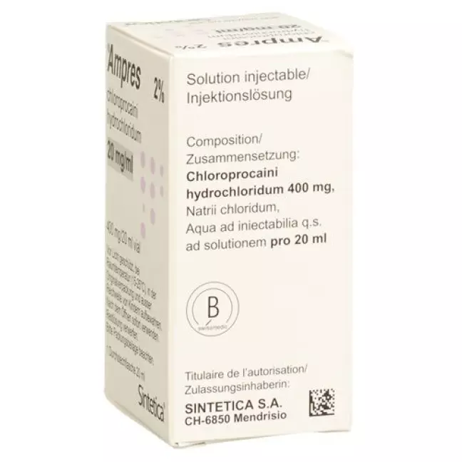 Ampres Inj Lös 20 mg/ml Avg 20 ml