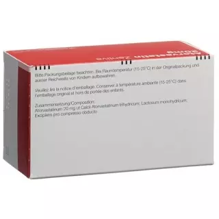 Atorvastatin Zentiva 20 mg 100 filmtablets